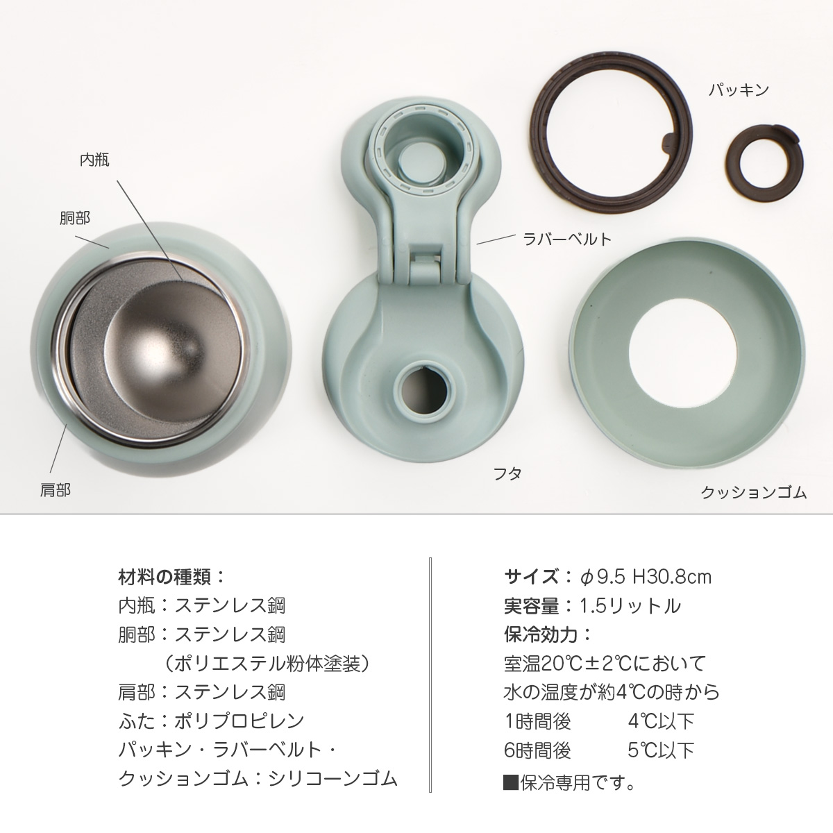 ユニモア ステンレス直飲みボトル1500【名入れ可、ロゴ画像可】