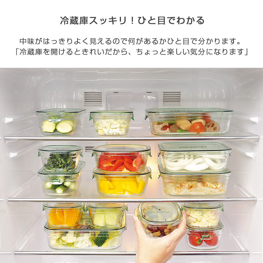 iwaki イワキ パック＆レンジ 角タイプ 耐熱ガラス保存容器 パックアンドレンジ シンプル おしゃれ つくりおき 常備菜 便利 下ごしらえ  450ml iwaki